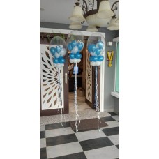 Bubble balloon with custom sticker delivery
